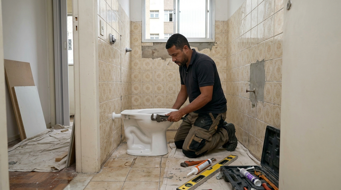 Reforço de vedação sanitária em Campinas-SP